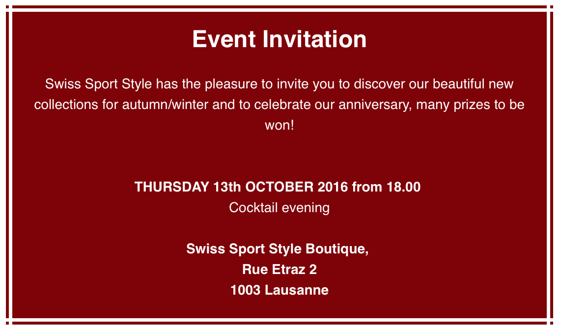 October 13th Cocktail Invitation